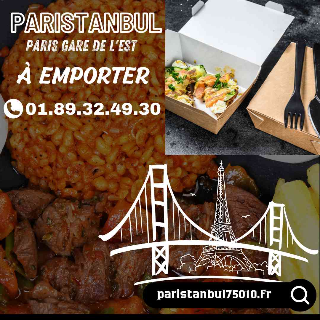 Paristanbul Gare de l'Est Kebab tacos burger assiettes
