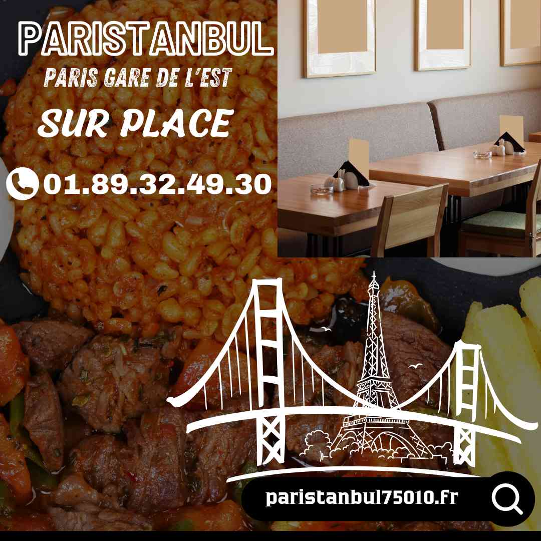 Paristanbul Gare de l'Est Kebab tacos burger assiettes